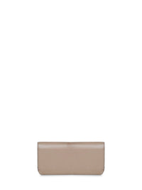 Fendi Women Dove Grey Leather Fendi Way Continental Wallet