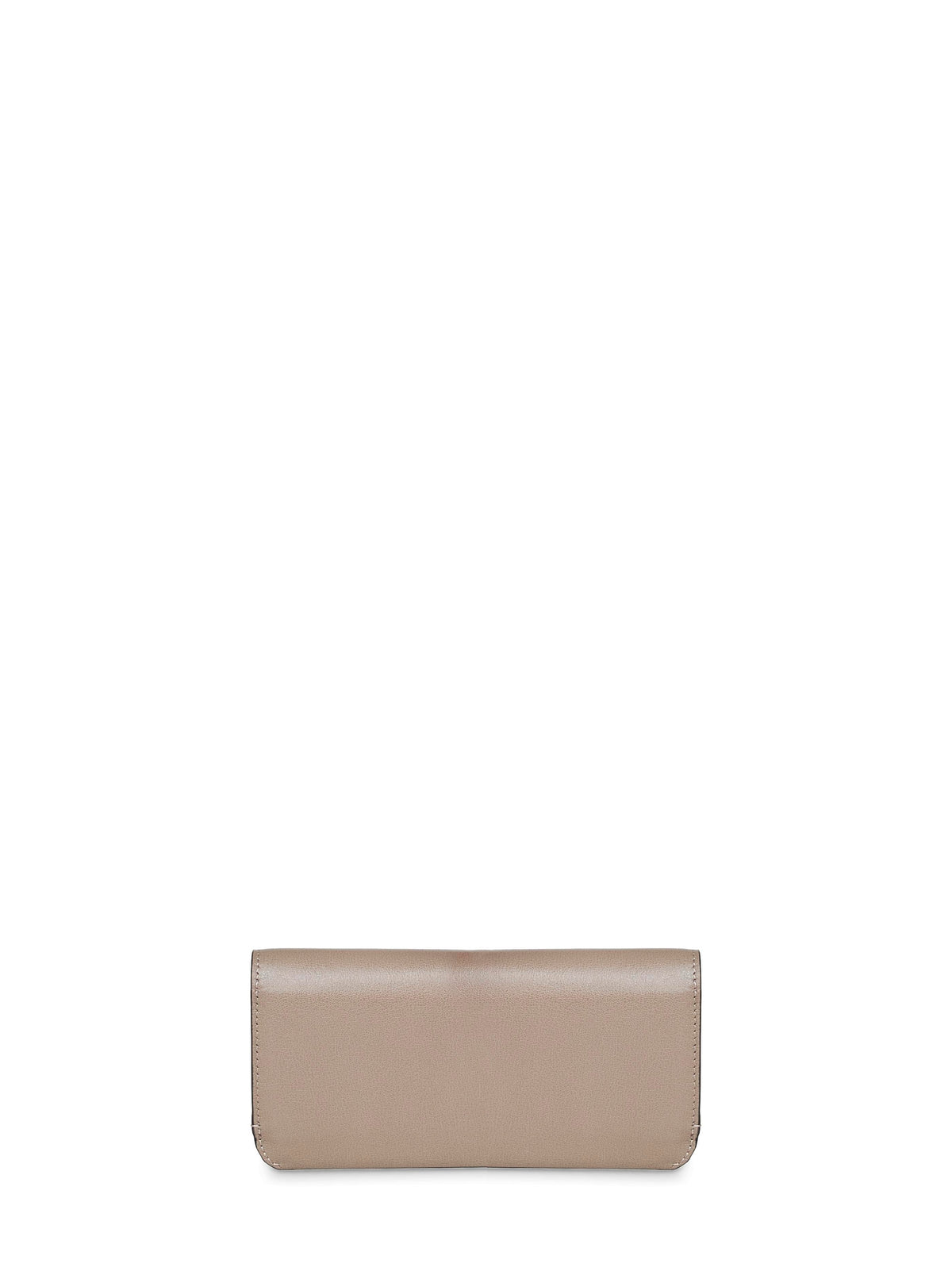 Fendi Women Dove Grey Leather Fendi Way Continental Wallet