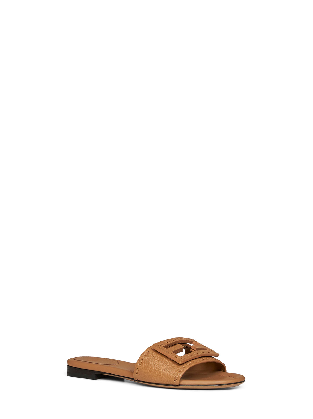 FENDI Fendi Women Tan Leather Baguette Slides