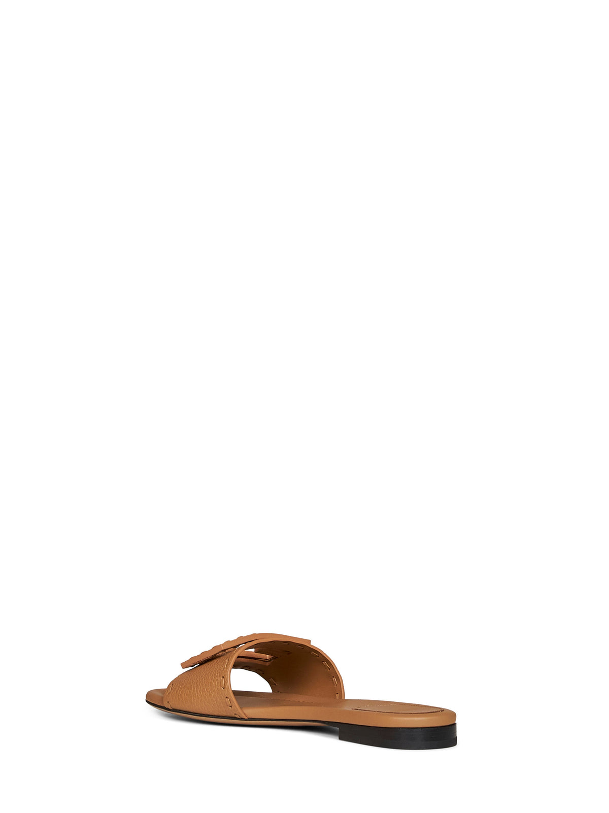 FENDI Fendi Women Tan Leather Baguette Slides