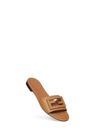 FENDI Fendi Women Tan Leather Baguette Slides
