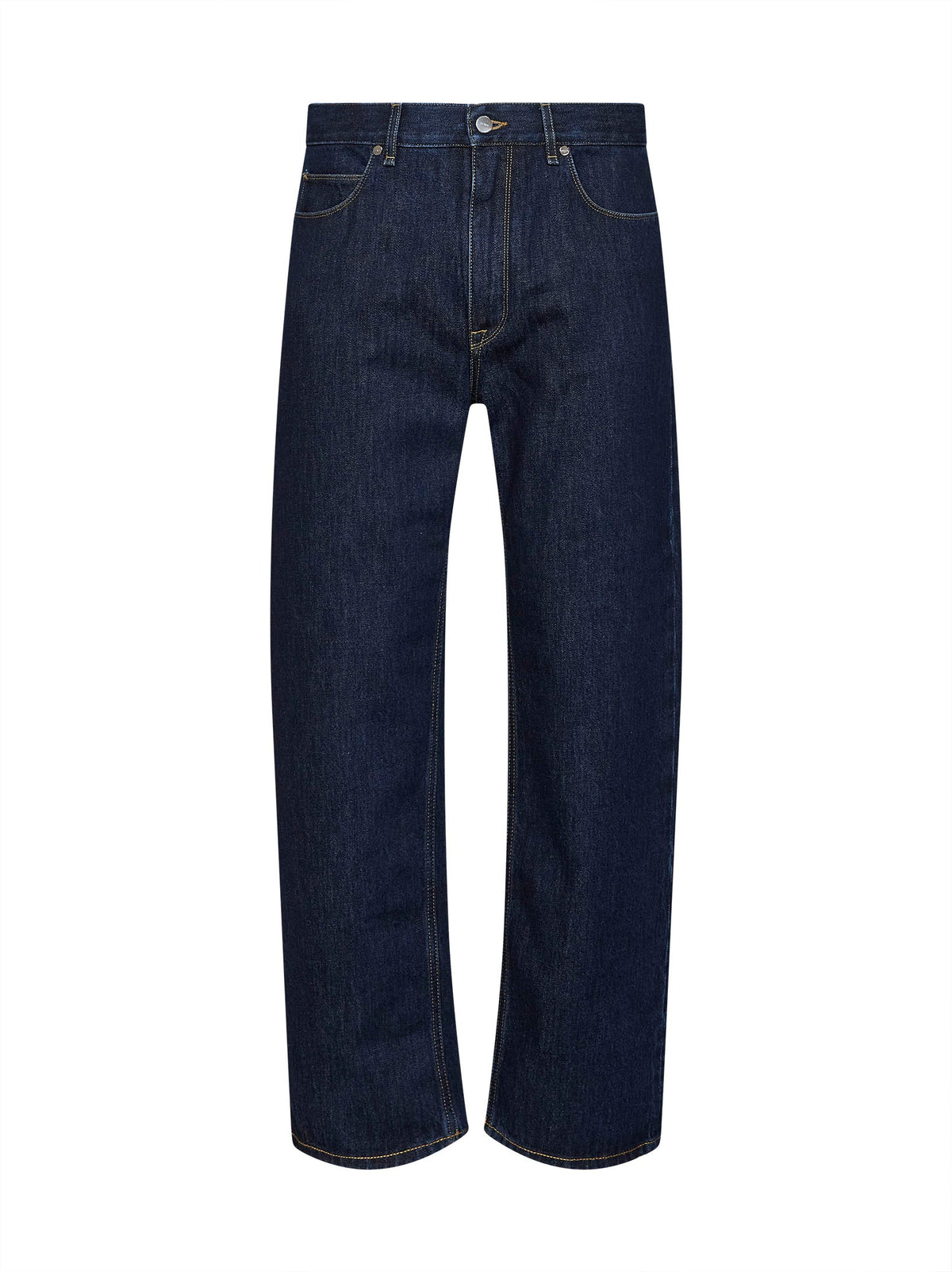 FENDI Fendi Men Dark Blue Cotton Denim Straight Jeans