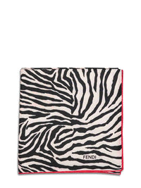 Fendi Silk Women Fendi Silk Scarf With Tiger Animalier Print