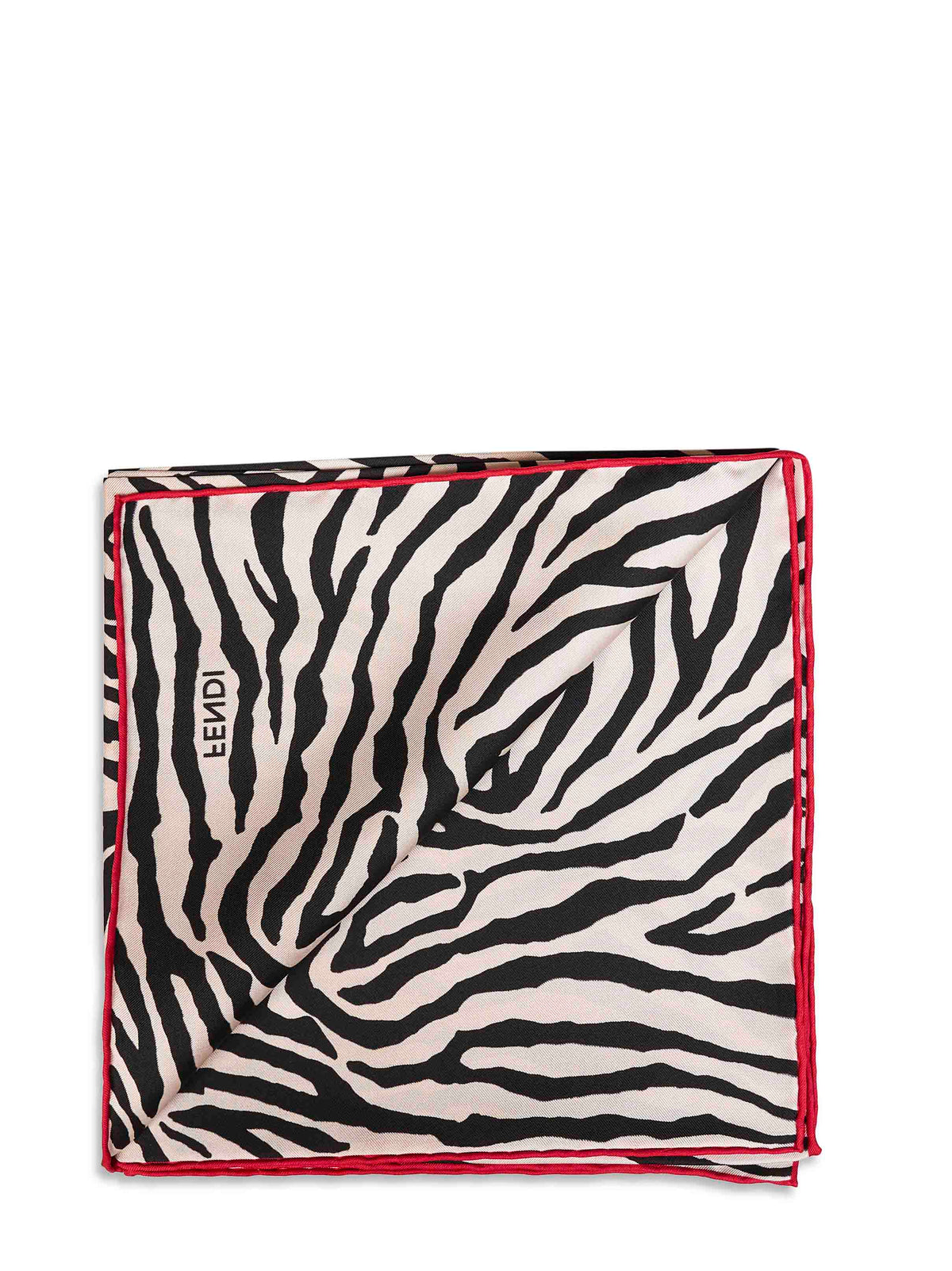 Fendi Silk Women Fendi Silk Scarf With Tiger Animalier Print