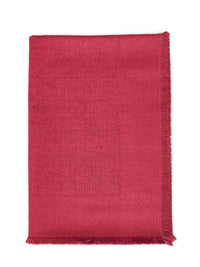Fendi Silk Women Dark Red Ff Wool And Silk And Cashmere Shawl<Br/>