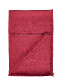 Fendi Silk Women Dark Red Ff Wool And Silk And Cashmere Shawl<Br/>