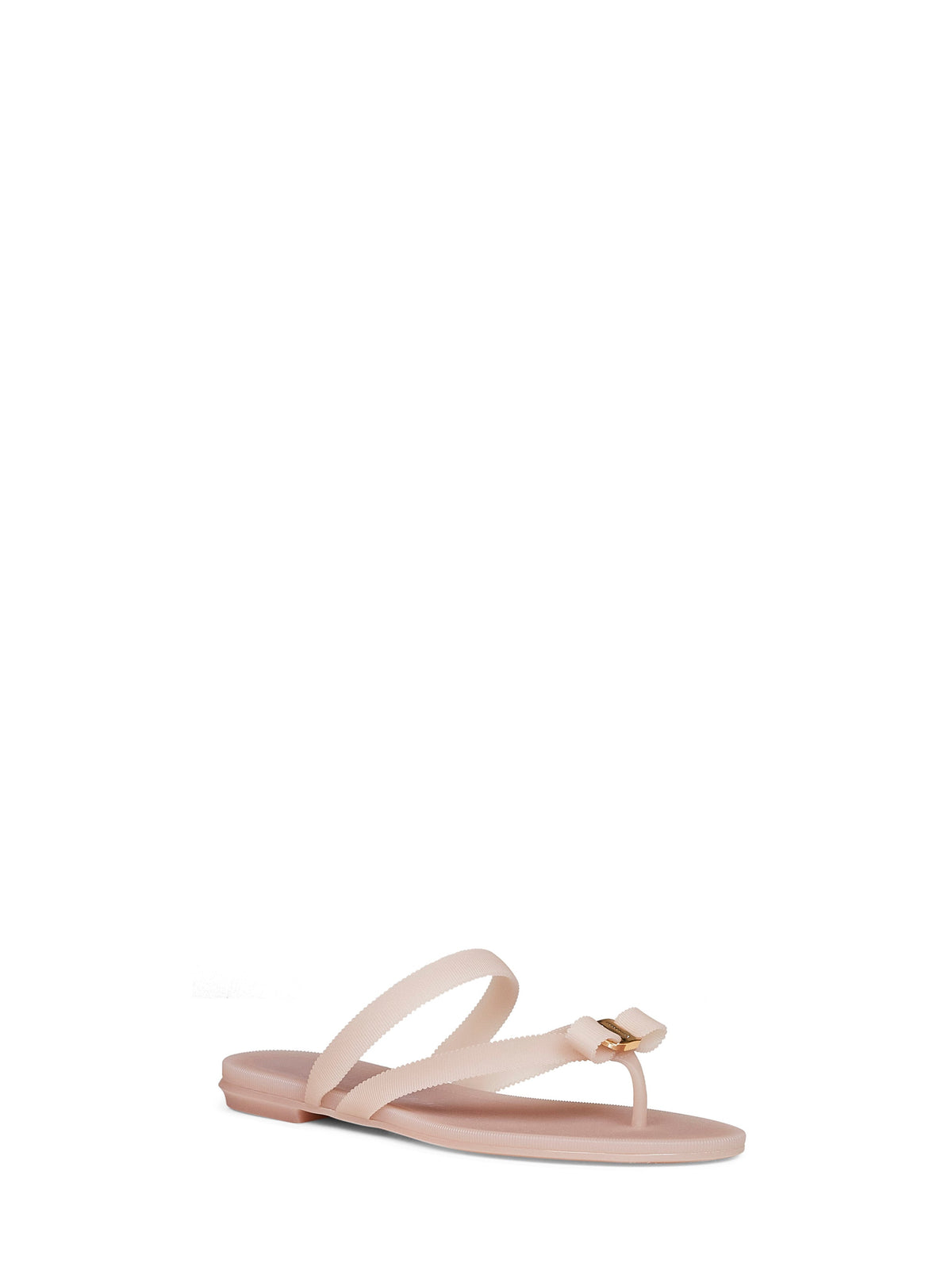 FERRAGAMO Ferragamo Women Pink Rubber Vara Bow Thong Sandals