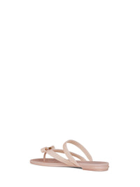 FERRAGAMO Ferragamo Women Pink Rubber Vara Bow Thong Sandals