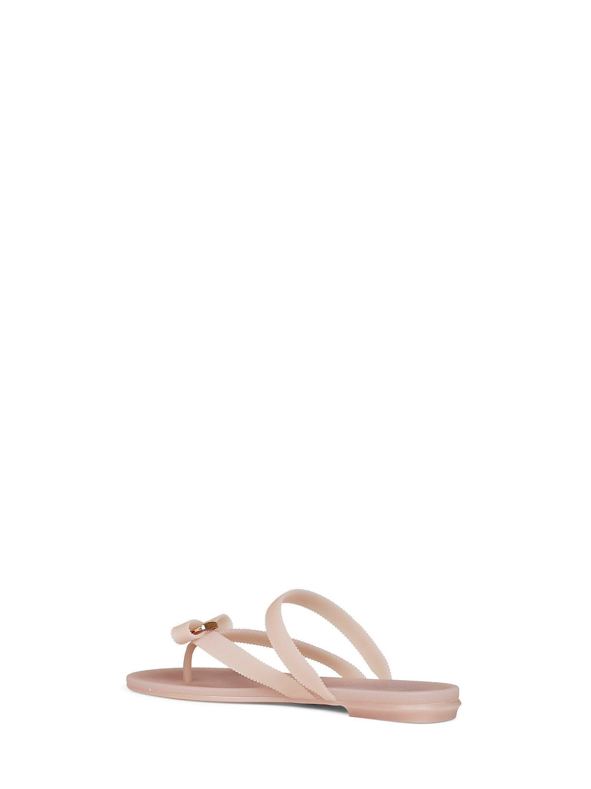 FERRAGAMO Ferragamo Women Pink Rubber Vara Bow Thong Sandals