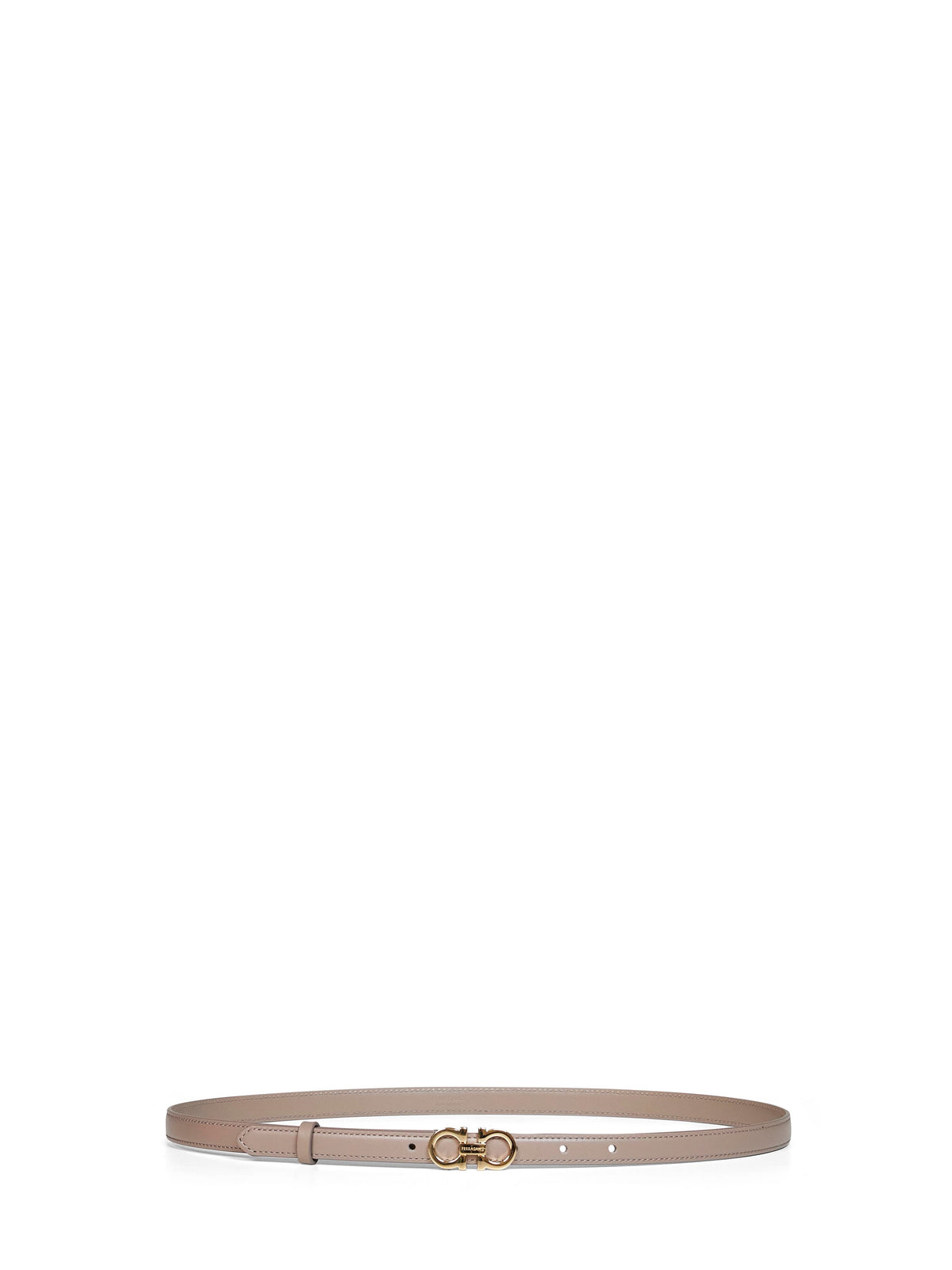 FERRAGAMO Ferragamo Women Warm Taupe Calf Leather Gancini Belt