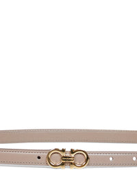 FERRAGAMO Ferragamo Women Warm Taupe Calf Leather Gancini Belt