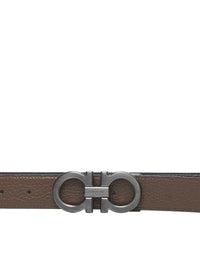 Ferragamo Men Gancini Reversible Leather Belt