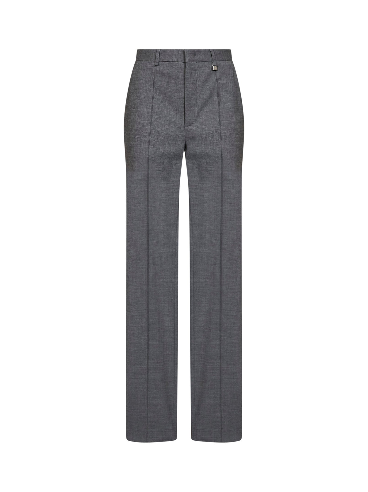 Giuseppe Di Morabito Women Dark Grey Virgin Wool Straight-Leg Tailored Trousers