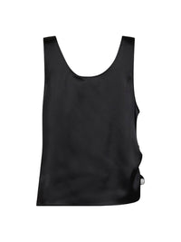 Giuseppe Di Morabito Women Black Satin Draped Top