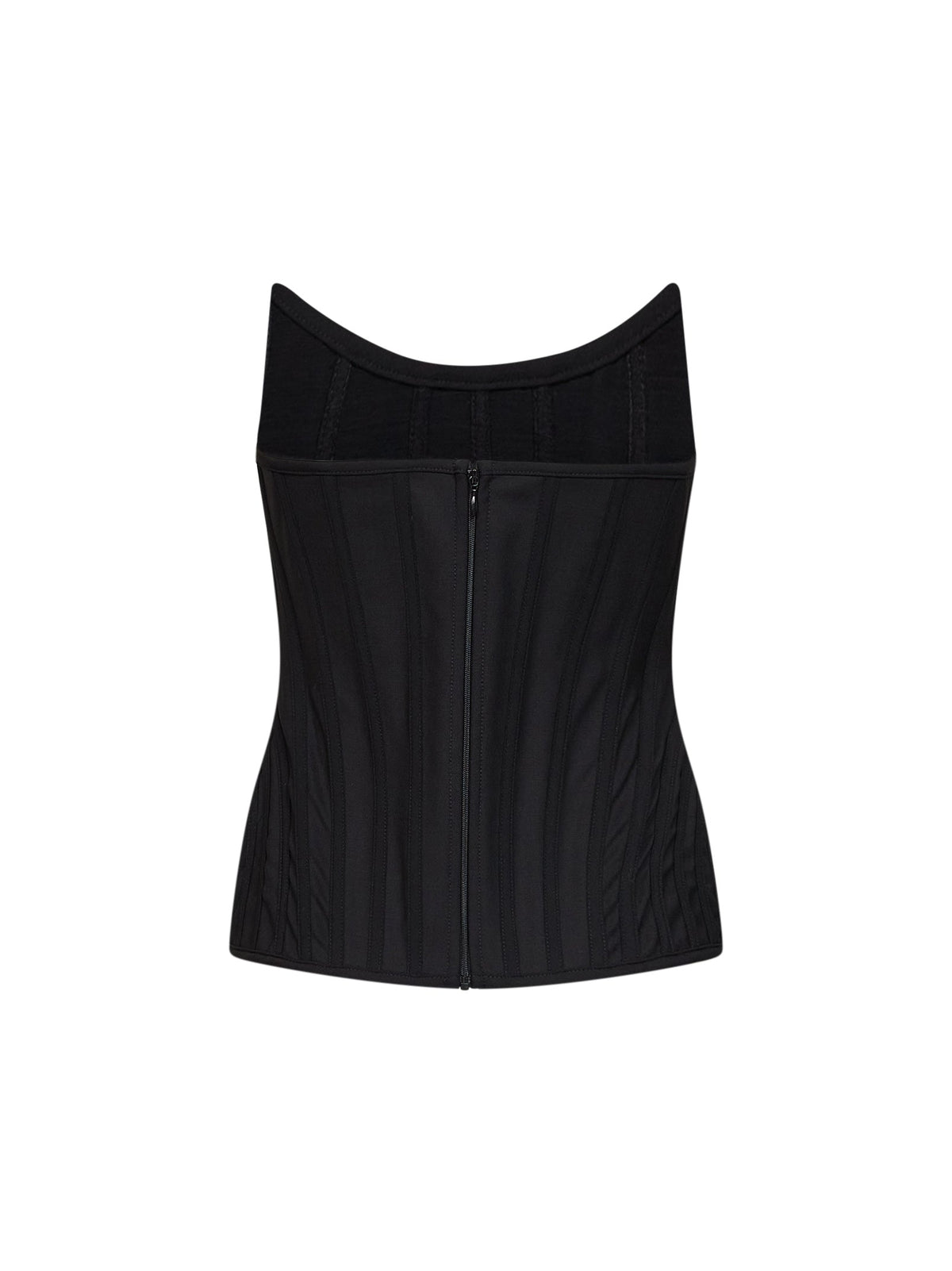 GIUSEPPE DI MORABITO Giuseppe Di Morabito Women Black Stretch Twill Bustier Top