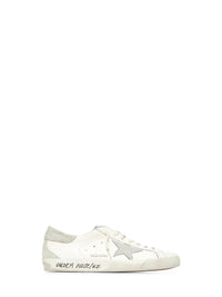 Golden Goose Men Super-Star Sneakers In White Leather