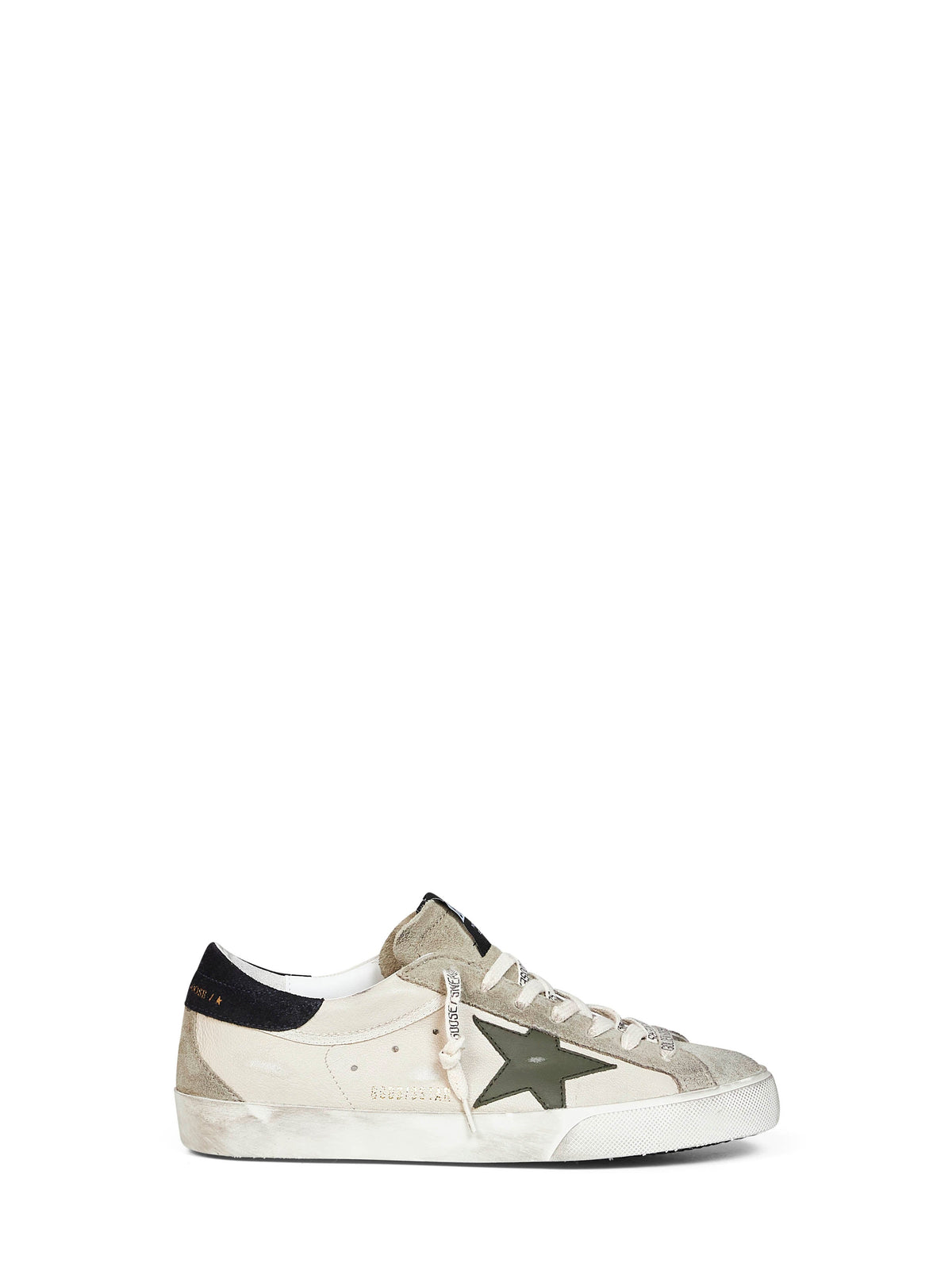 Golden Goose Men Cream Super-Star Sneakers
