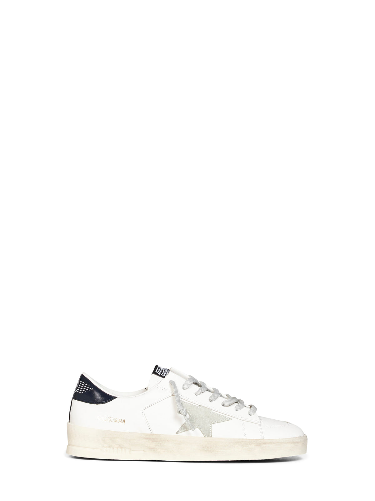 Golden Goose Men White Leather Stardan Sneakers