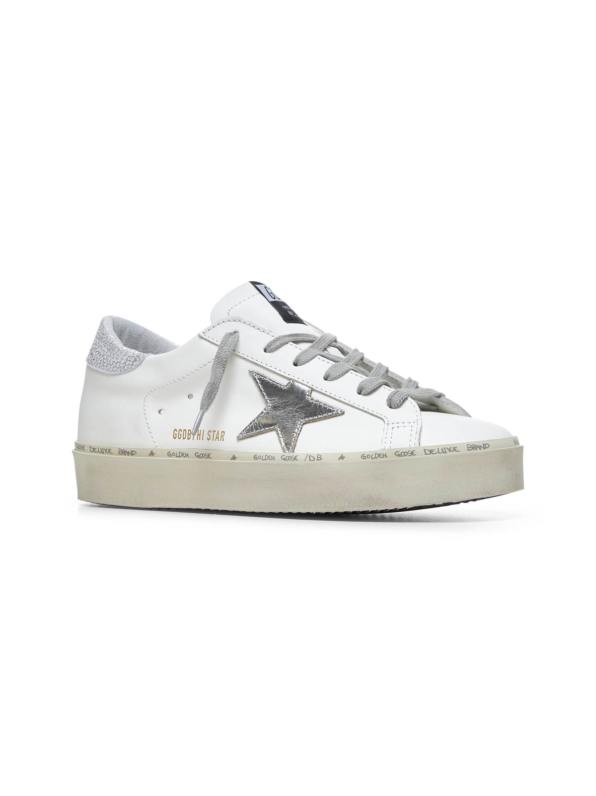 Golden Goose Women White Hi Star Sneakers