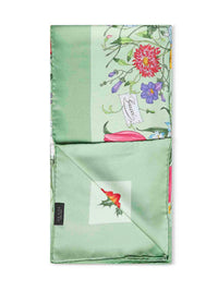GUCCI Gucci Women Green Printed Silk Twill Scarf