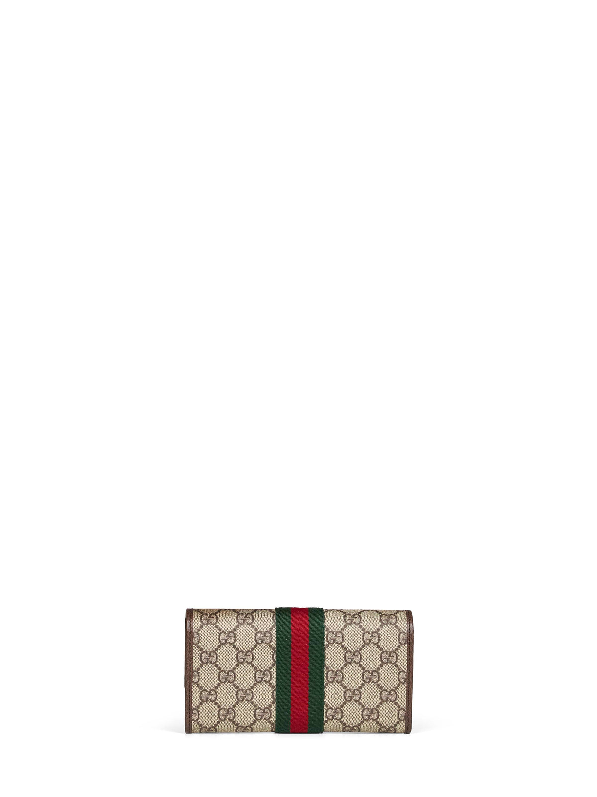 Gucci Women Beige And Dark Brown Ophidia Continental Wallet