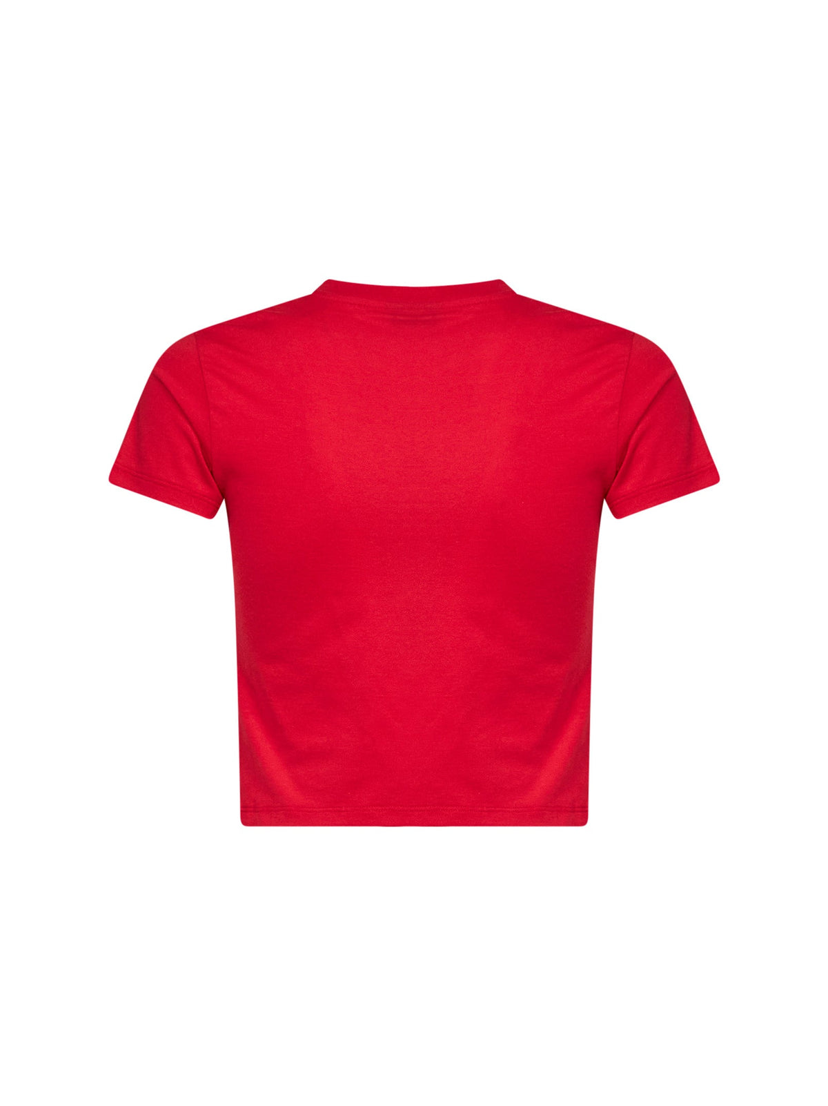 GUCCI Gucci Women Red Jersey Cropped T-Shirt With Devoré Detail