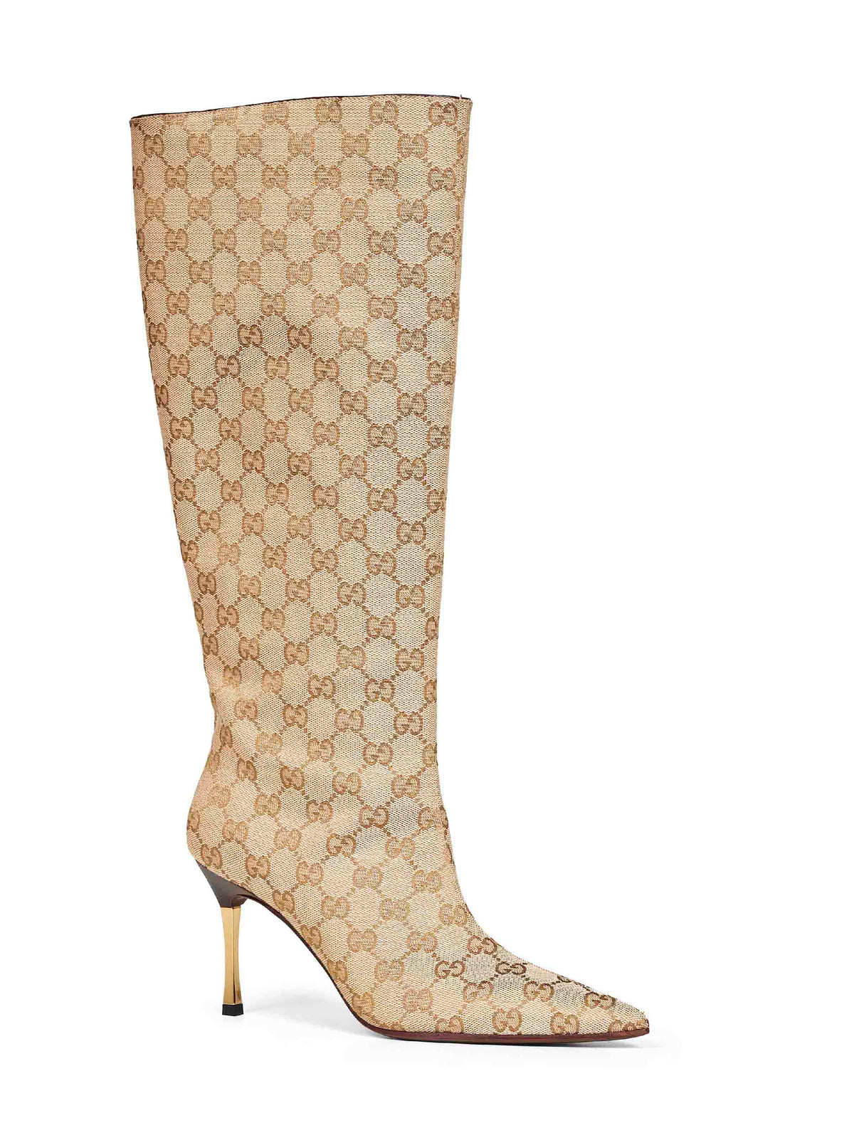 GUCCI Gucci Women Beige Gg Canvas Bombshell Boots