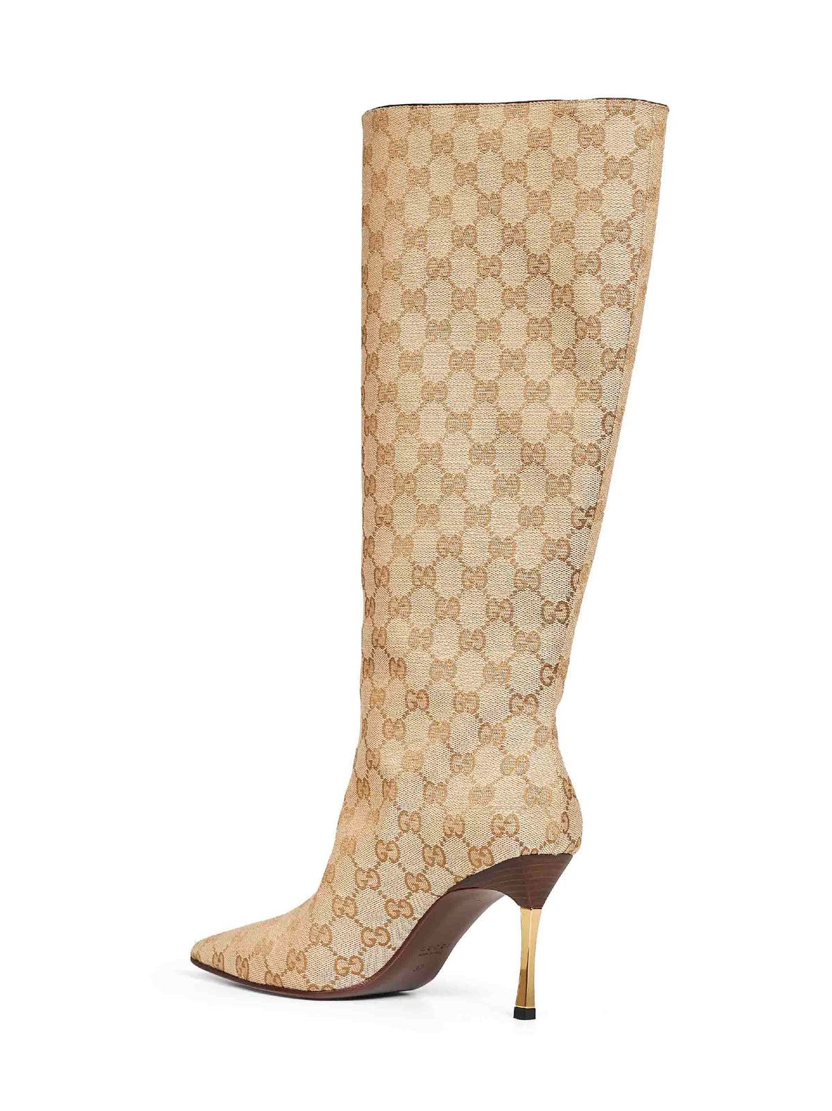 GUCCI Gucci Women Beige Gg Canvas Bombshell Boots