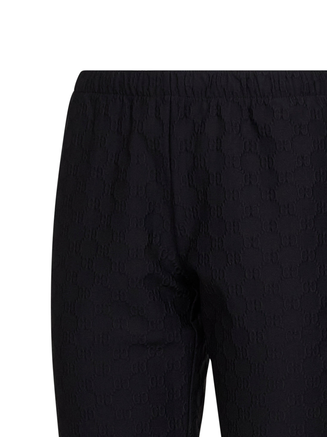 GUCCI Gucci Women Black Gg Jacquard Jersey Capri Pants