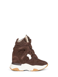 ISABEL MARANT Isabel Marant Women Chocolate Suede Balskee Sneakers