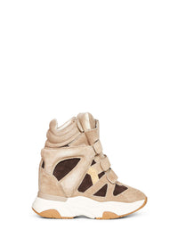 Isabel Marant Women Sand Brown Suede Balskee Sneakers