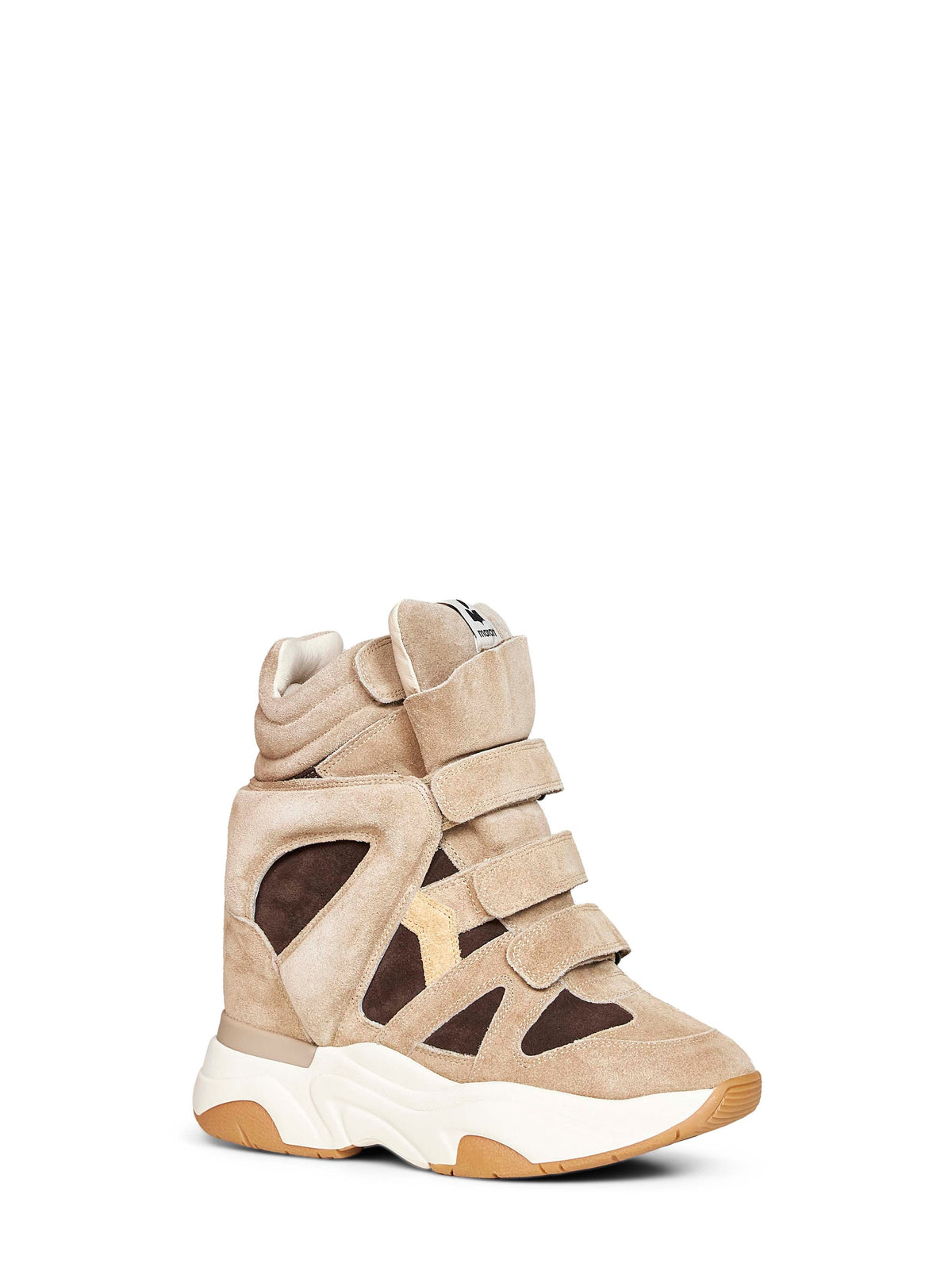 Isabel Marant Women Sand Brown Suede Balskee Sneakers