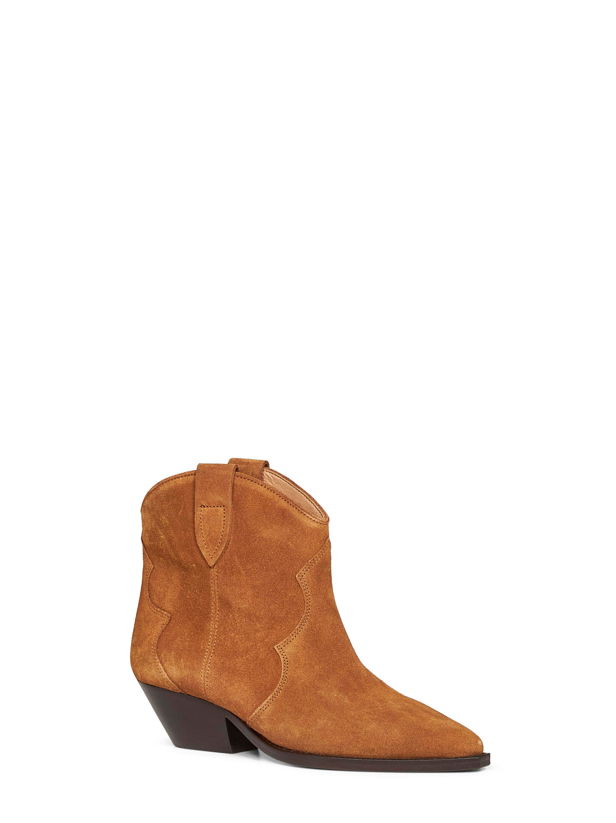 ISABEL MARANT Isabel Marant Women Cognac Suede Dewina Western Ankle Boots