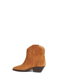 ISABEL MARANT Isabel Marant Women Cognac Suede Dewina Western Ankle Boots