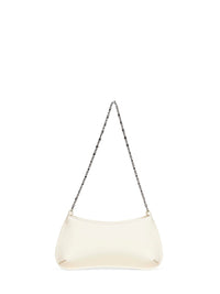 JACQUEMUS Jacquemus Women Light Ivory The Small Bisou Chaine Shoulder Bag