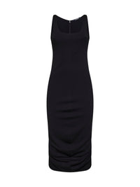 Jacquemus Women Black The Regata Draped-Effect Midi Dress