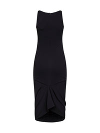 Jacquemus Women Black The Regata Draped-Effect Midi Dress