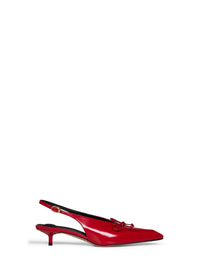 JACQUEMUS Jacquemus Women Red The Low Cubisto Slingback Pumps