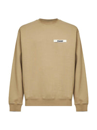 Jacquemus Men Dark Beige Organic Cotton Fleece The Gros Grain Sweatshirt