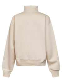 Jacquemus Men Beige The Gros Grain Zipped-Rollneck Sweatshirt