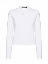 Jacquemus Women White The Gros Grain Long-Sleeved T-Shirt