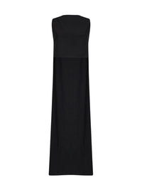 JIL SANDER Jil Sander Women Black Virgin Wool Asymmetric Top