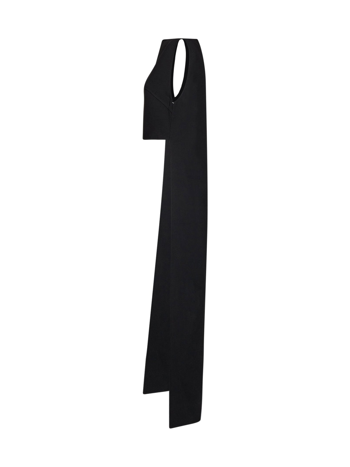 JIL SANDER Jil Sander Women Black Virgin Wool Asymmetric Top