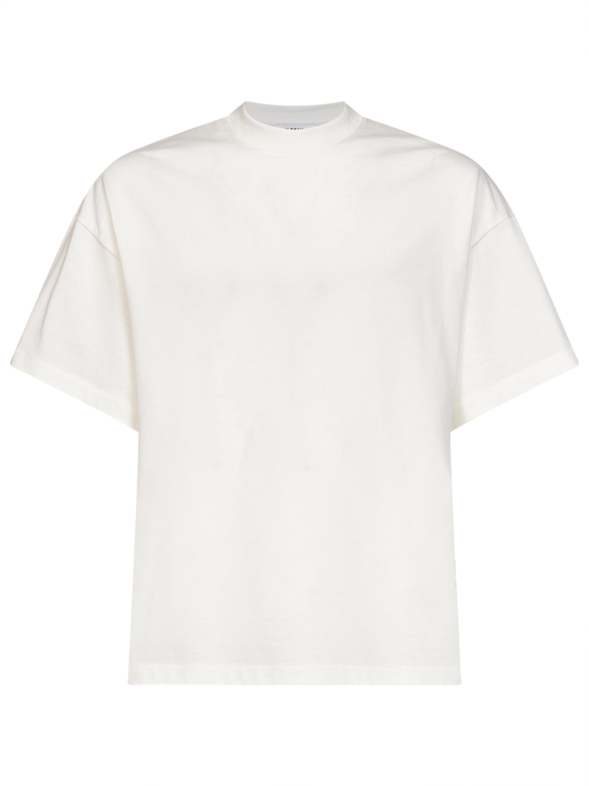 JIL SANDER Jil Sander Men Porcelain Cotton Boxy T-Shirt With Jil Sander Logo