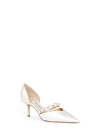JIMMY CHOO Jimmy Choo Women Ivory Satin Aurelie 65 Pumps