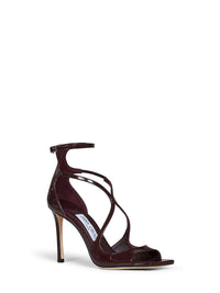 JIMMY CHOO Jimmy Choo Women Deep Merlot Patent Leather Azia 95 Sandals