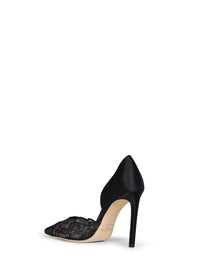 JIMMY CHOO Jimmy Choo Women Black Lace And Satin Brigitte 100 Pumps