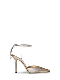 JIMMY CHOO Jimmy Choo Women Platinum Brilliance Fabric Saeda 100 Pumps