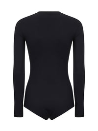 Maison Margiela Women Black Technical Jersey Bodysuit