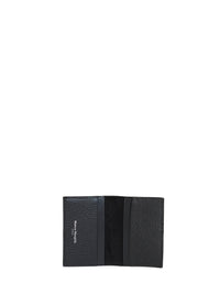 Maison Margiela Women Black Leather Dress-Age Card Holder